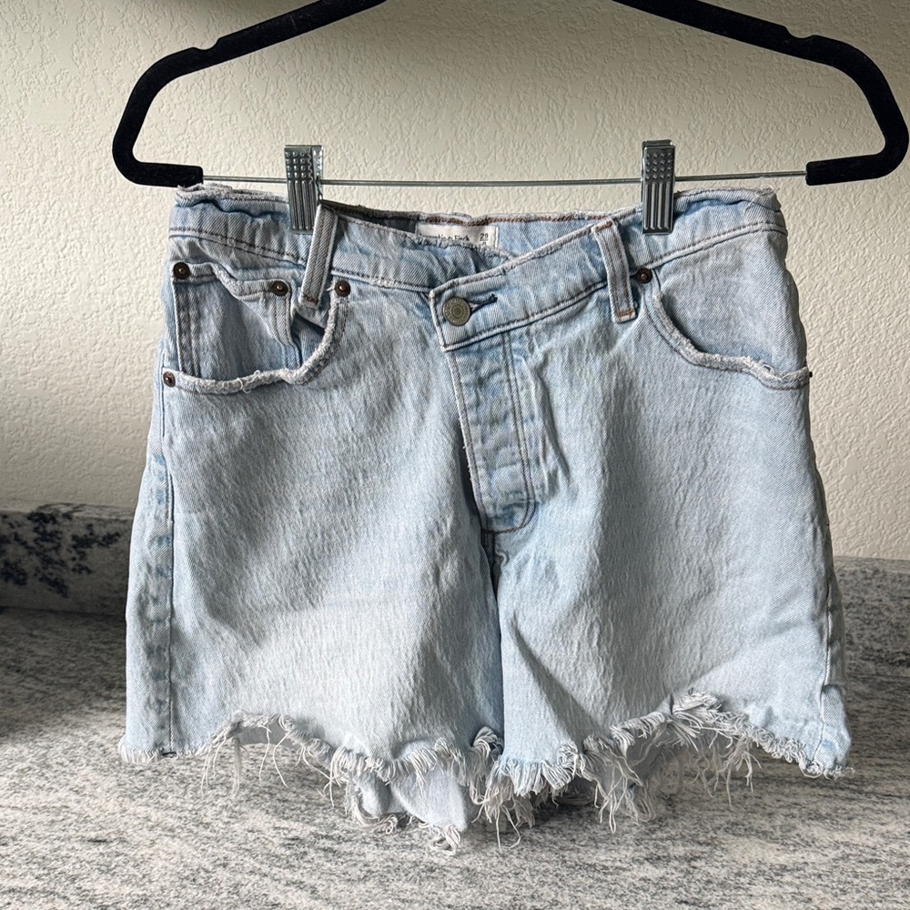 Abercrombie & Fitch Light Blue Jean Shorts